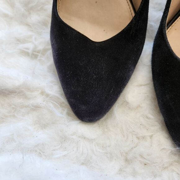 Cole haan black suede block heel pumps 8.5B - Picture 8 of 11